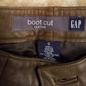 GAP Size 0 Leather Pants
